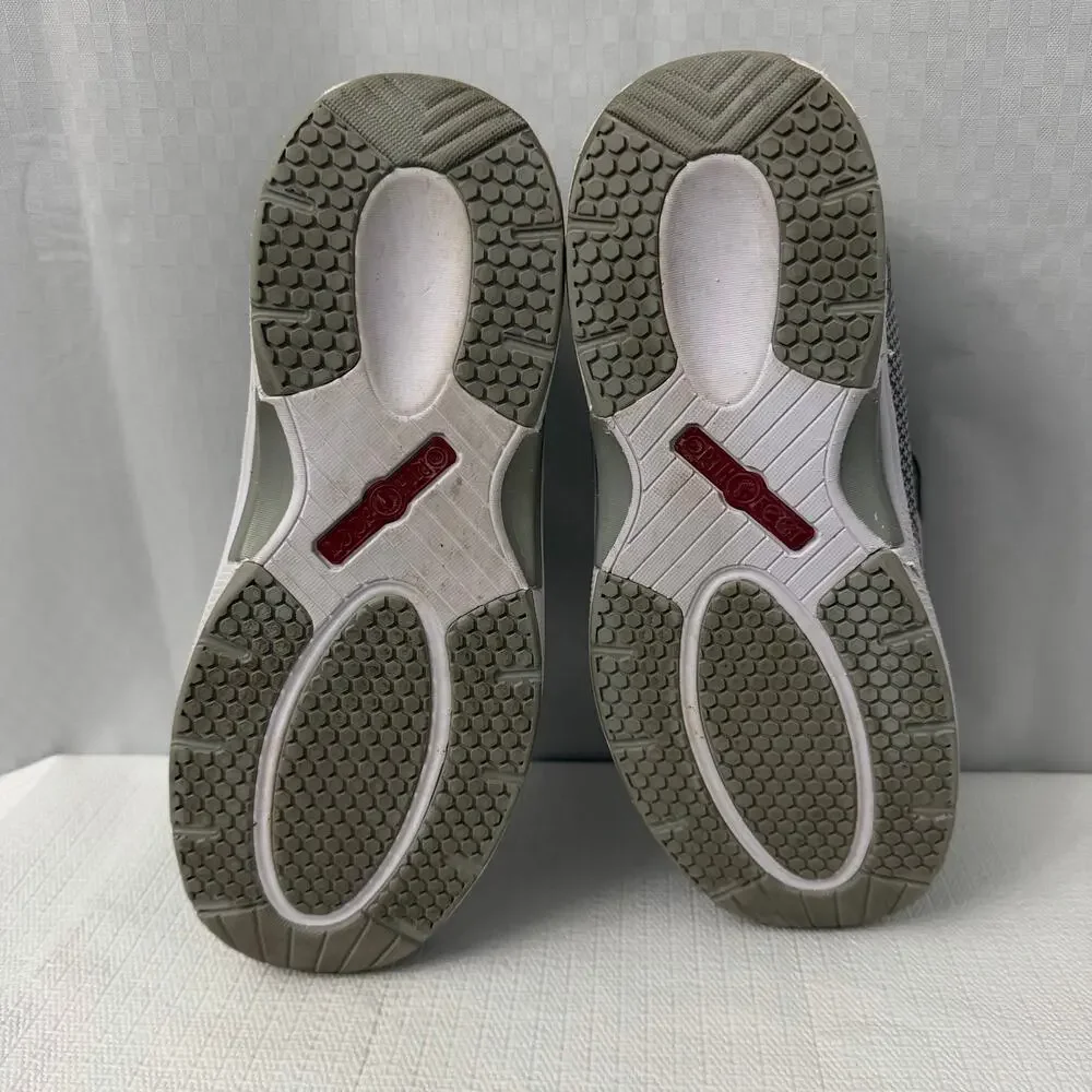 Orthofeet Edgewater Stretch Athletic Shoes Men's Size 9.5 2E Gray Orthopedic